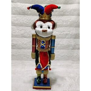 Celebrate it Christmas Monkey Jester 16" Tall Made of Wood